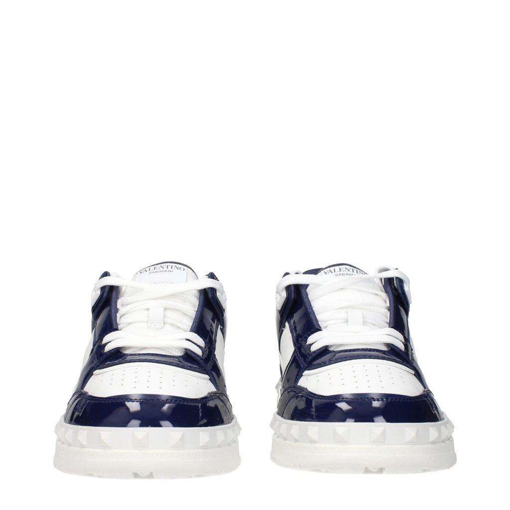 Valentino Garavani Weiße Leder-Sneaker mit niedrigem Schaft