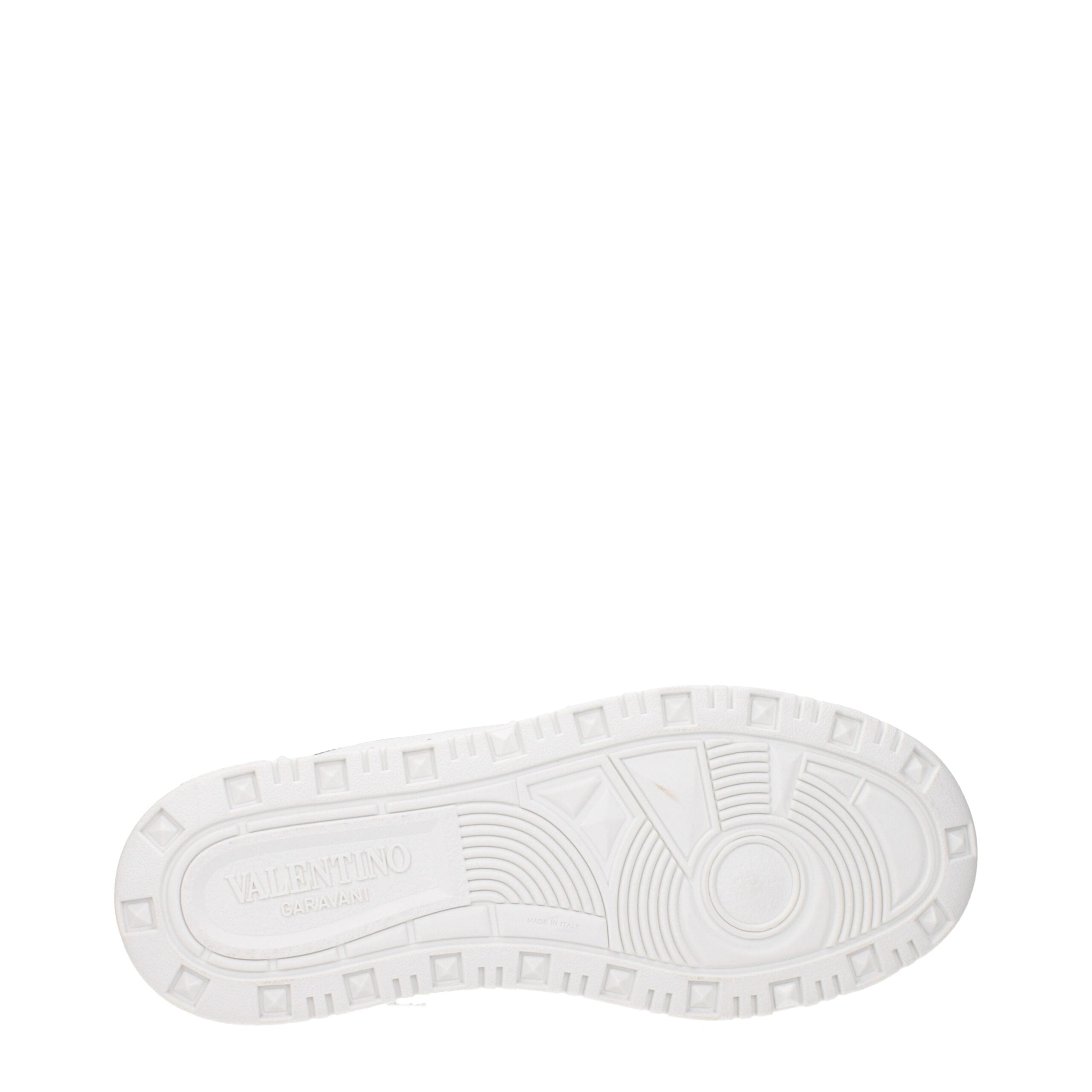 Valentino Garavani Weiße Leder-Sneaker mit niedrigem Schaft