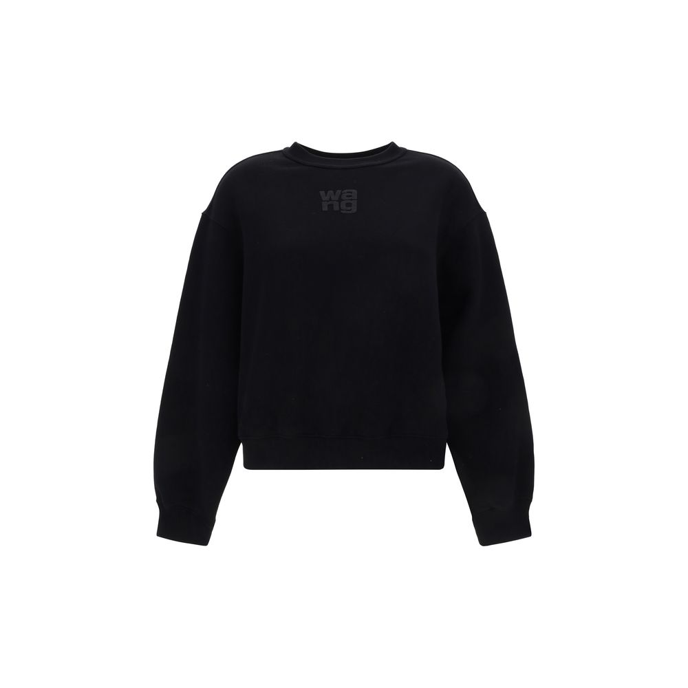 Alexander Wang Schwarzer Baumwoll-Sweatshirt
