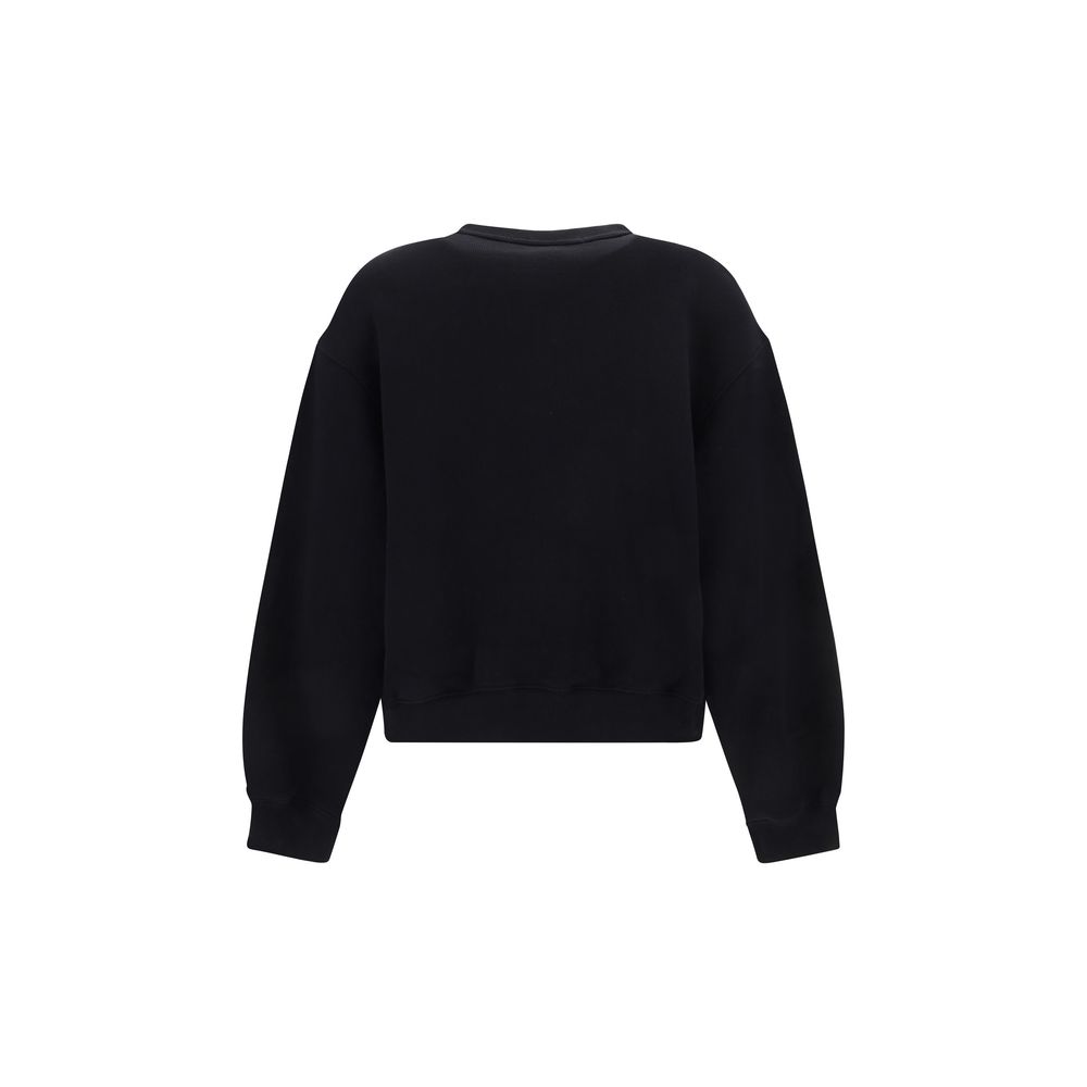 Alexander Wang Schwarzer Baumwoll-Sweatshirt