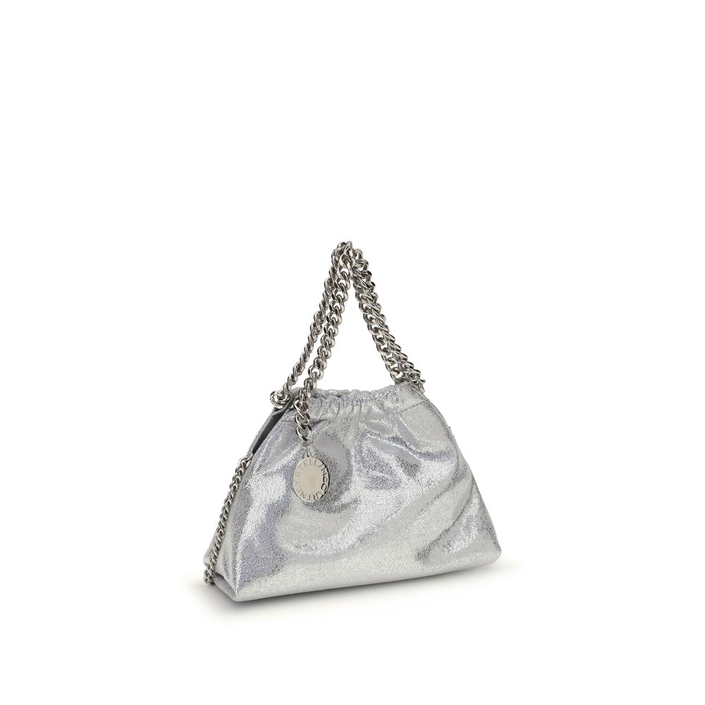 Stella McCartney Silberne Schultertasche aus Polyester
