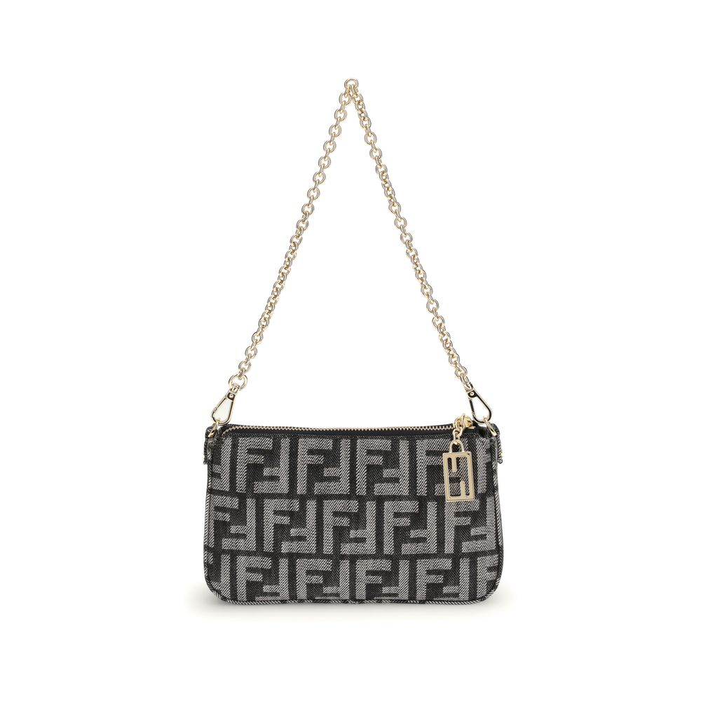 Fendi Blaue Baumwoll-Clutch