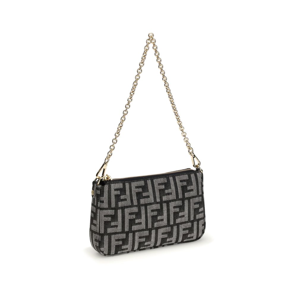 Fendi Blaue Baumwoll-Clutch