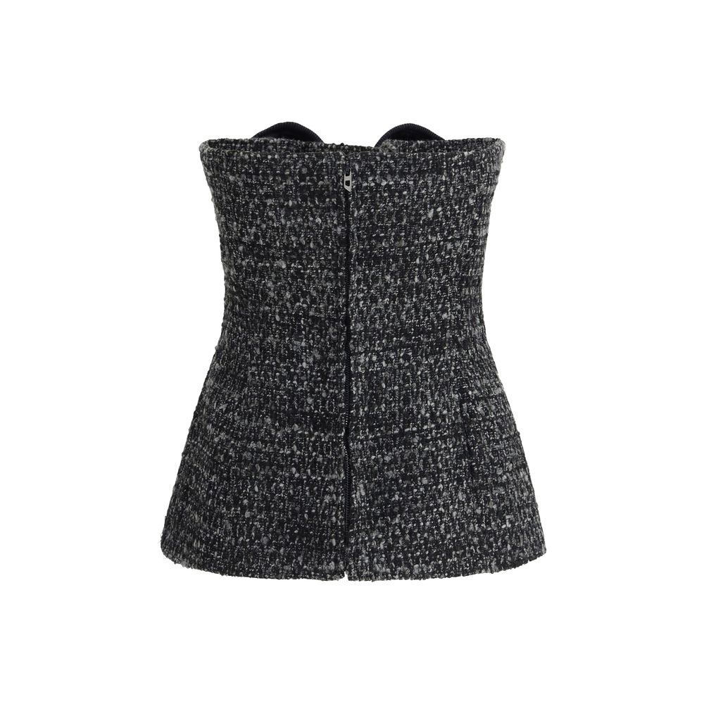 Diesel Graues Polyester-Top