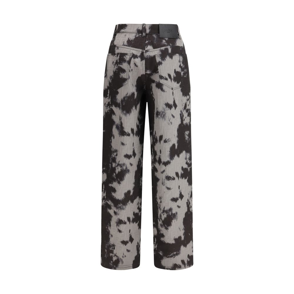 Fendi Schwarze Baumwoll-Jeans mit geradem Bein