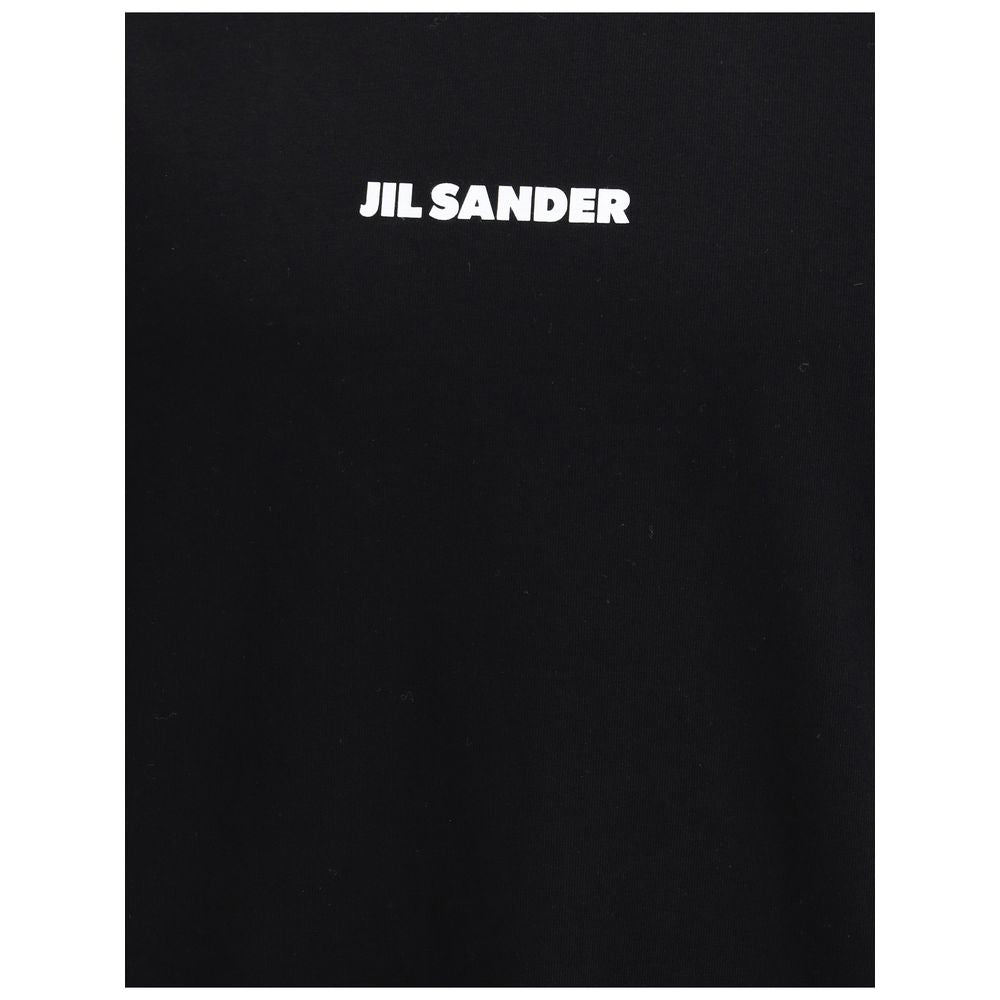 Jil Sander Schwarzes Baumwoll-T-Shirt
