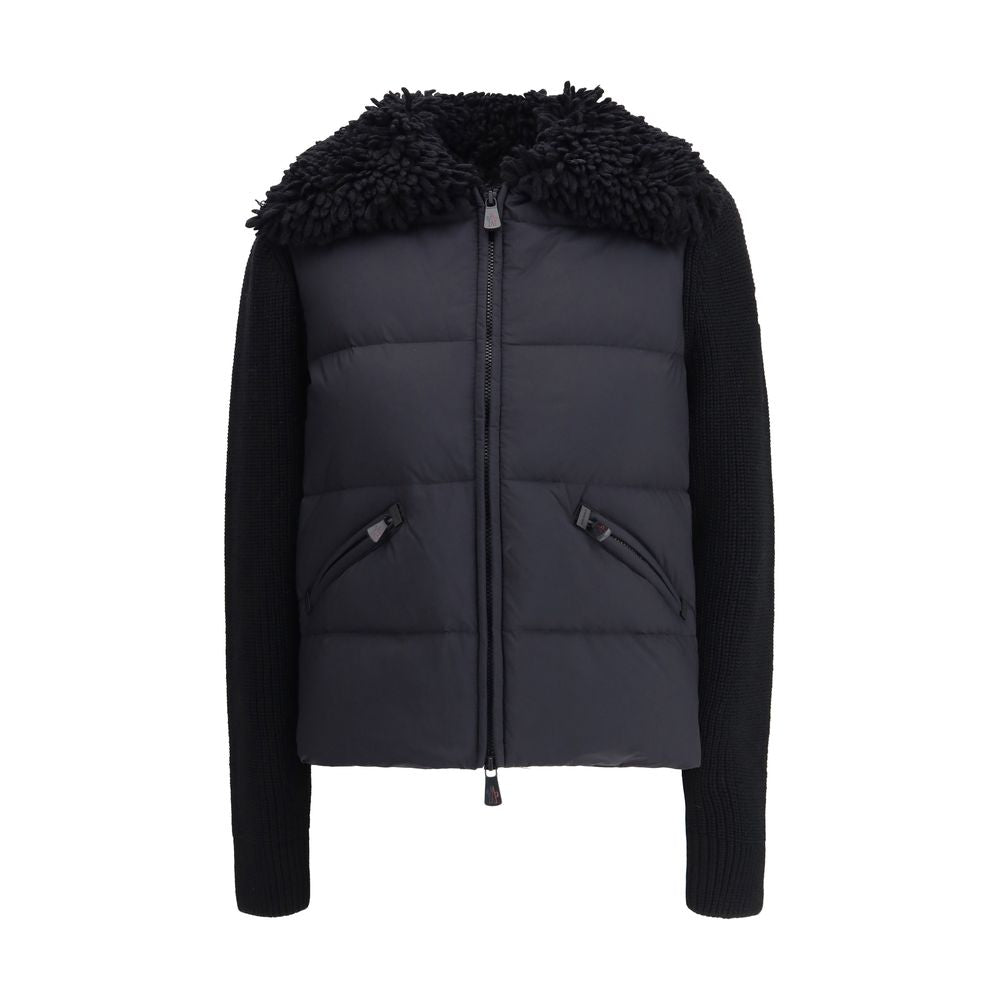 Moncler Grenoble Schwarzer Polyamid-Mantel