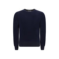 Brunello Cucinelli Blue Fleece Wool Sweatshirt