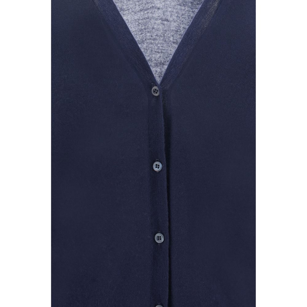 Prada Blauer Kaschmir-Cardigan