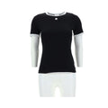 Courrèges Schwarzes Baumwoll-T-Shirt