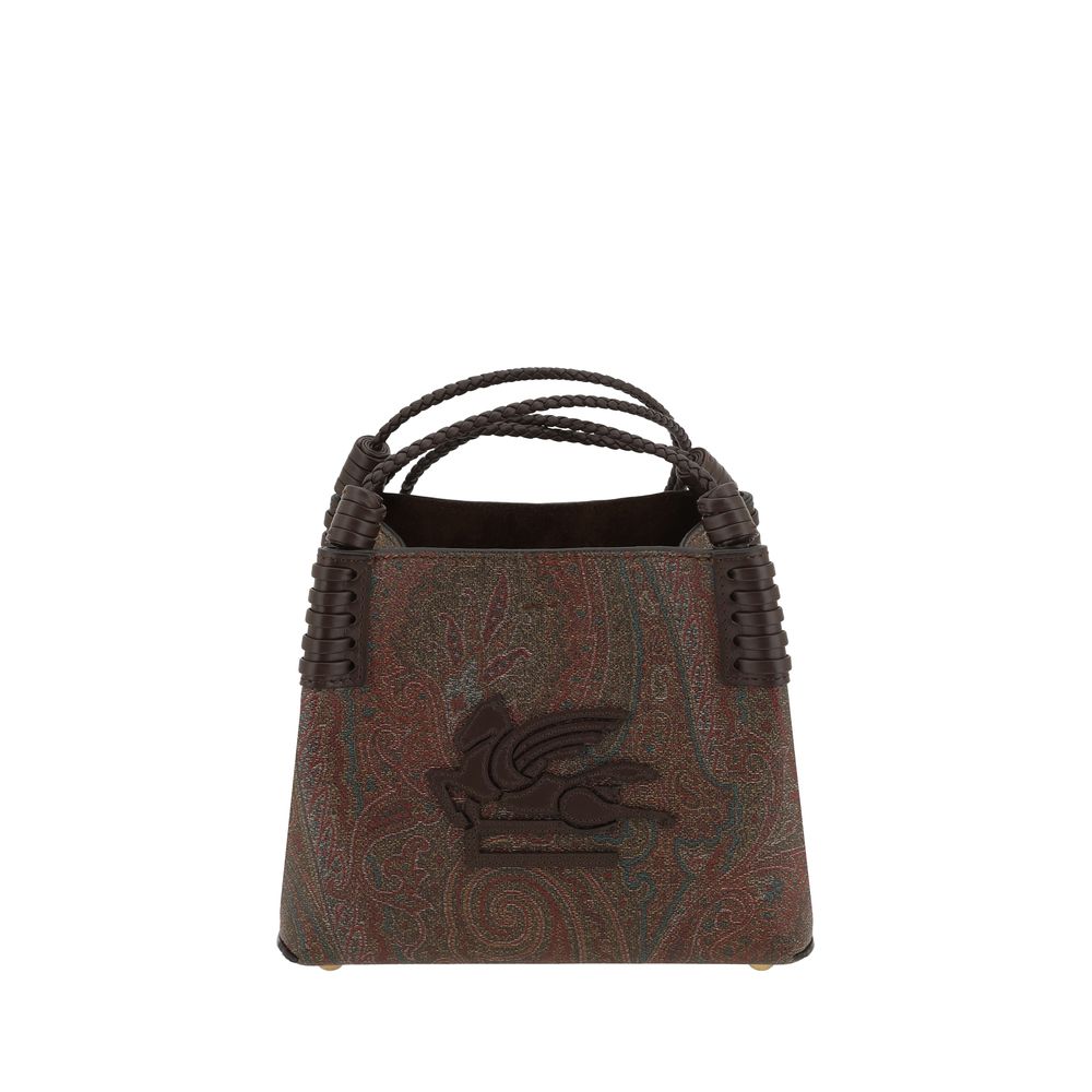 Etro Braune Stoffhandtasche