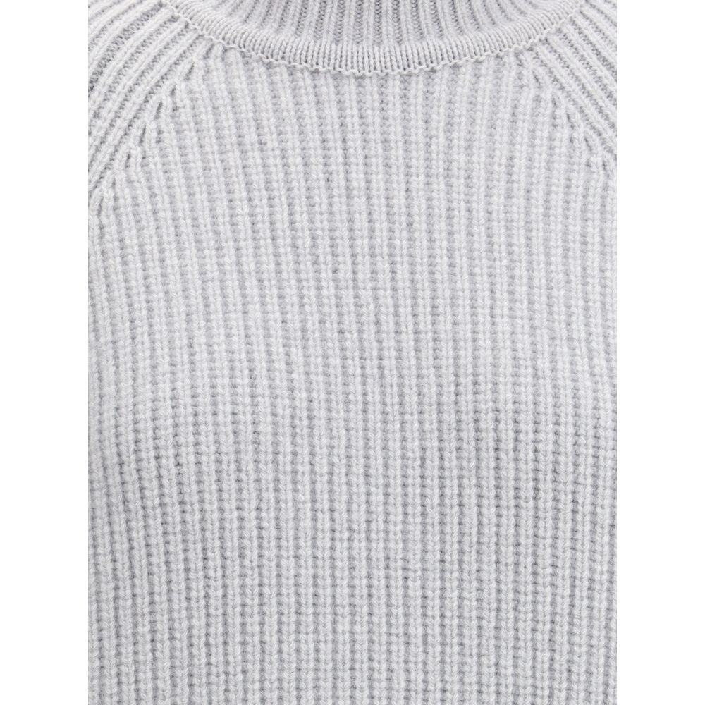 Balmain Grauer Wollpullover