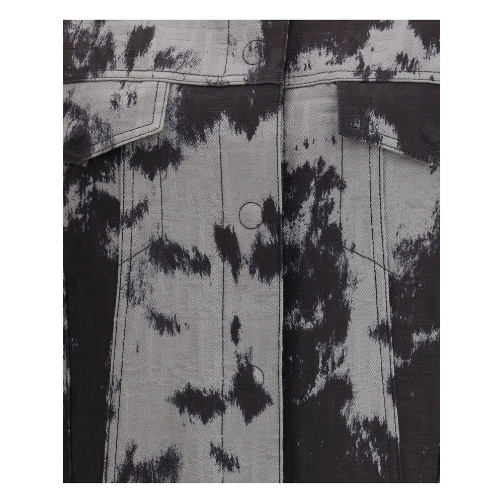 Fendi Schwarze Baumwoll-Denim-Jacke