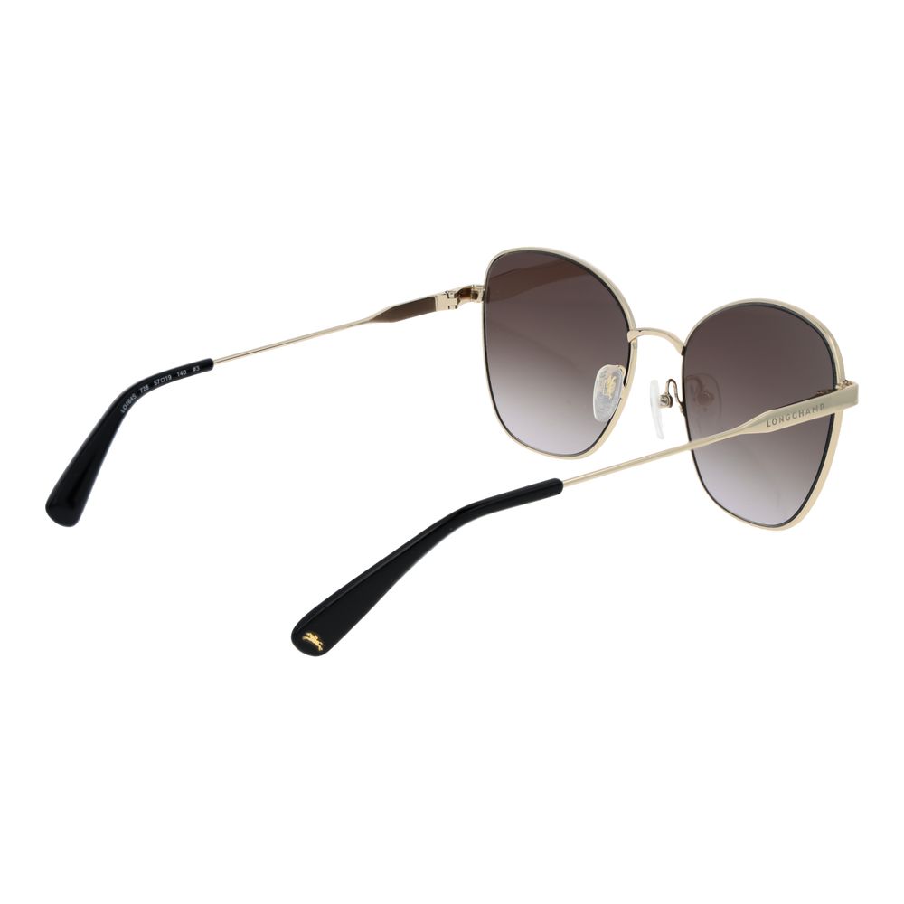 Longchamp Goldene Sonnenbrille aus Metall