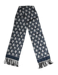 Dolce & Gabbana Navyblau Seiden Halstuch Schal Herren