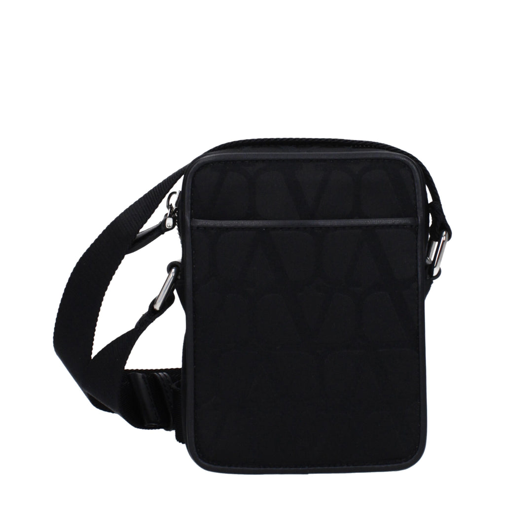 Valentino Garavani Black Fabric Crossbody Bag
