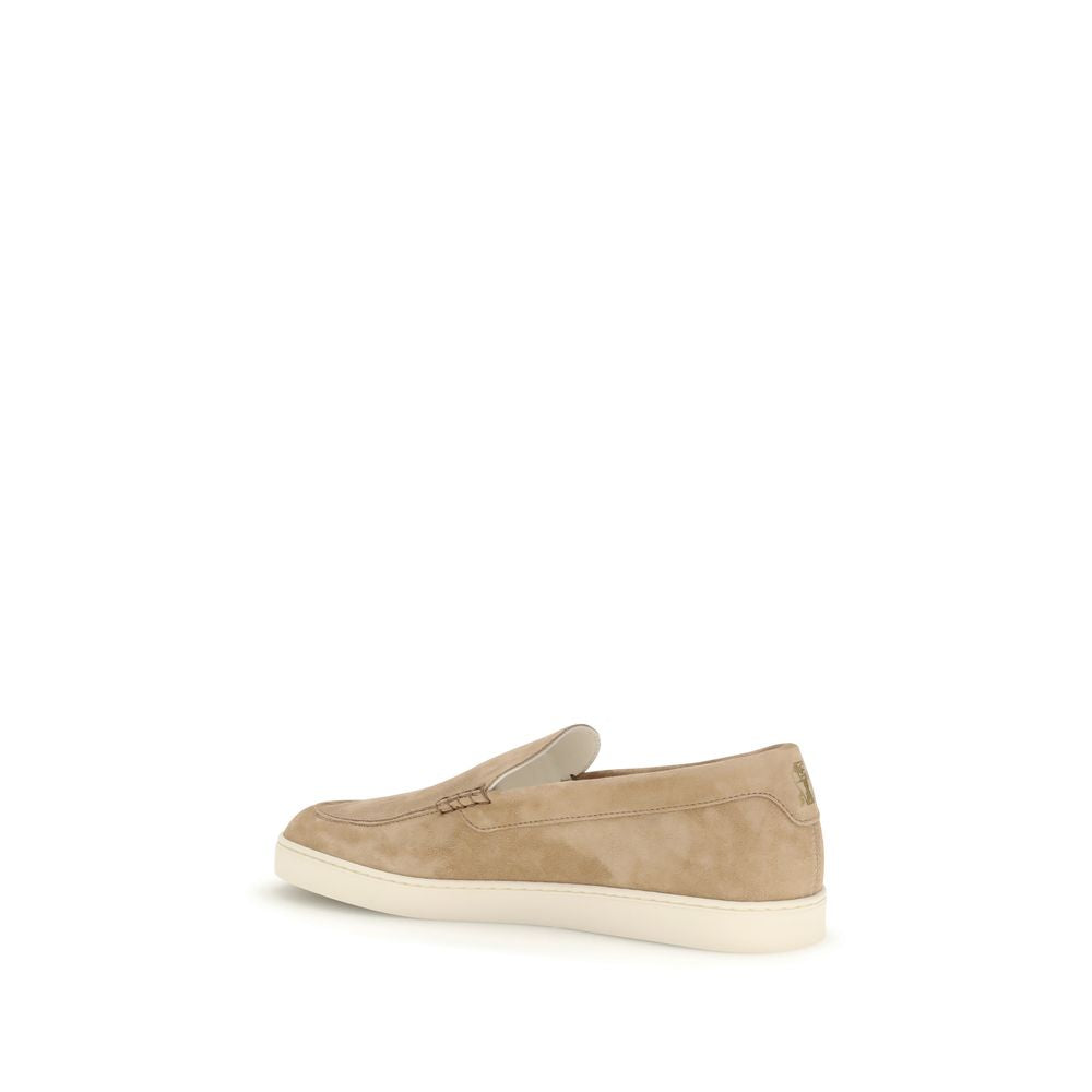 Brunello Cucinelli Beige Rubber Slip-On Loafers