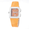 Laura Biagiotti Orange Leather Dress Watch