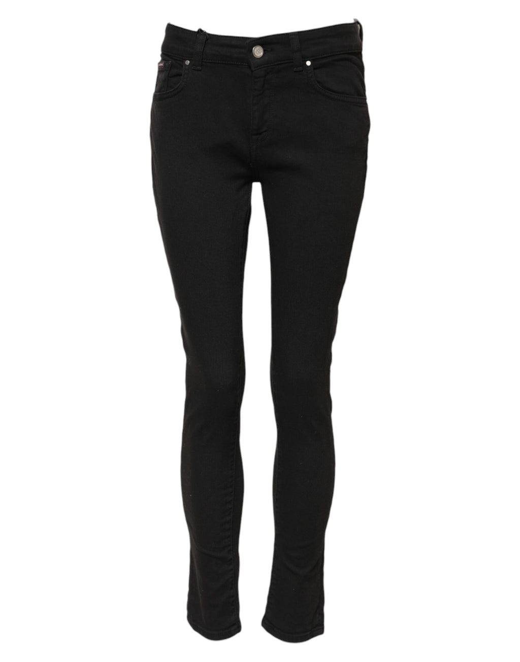 Dolce & Gabbana Black Cotton Skinny Denim Trouser Jeans