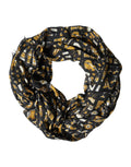 Dolce & Gabbana Schwarzer Jazzclub-Print Halstuch Schal