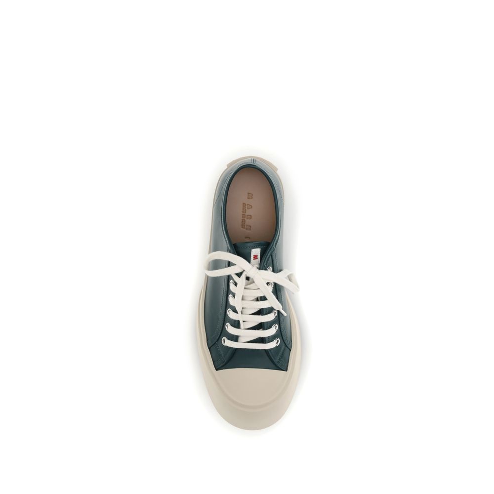 Marni Black Napa Leather / Calf Bos Taurus Chunky Sneakers