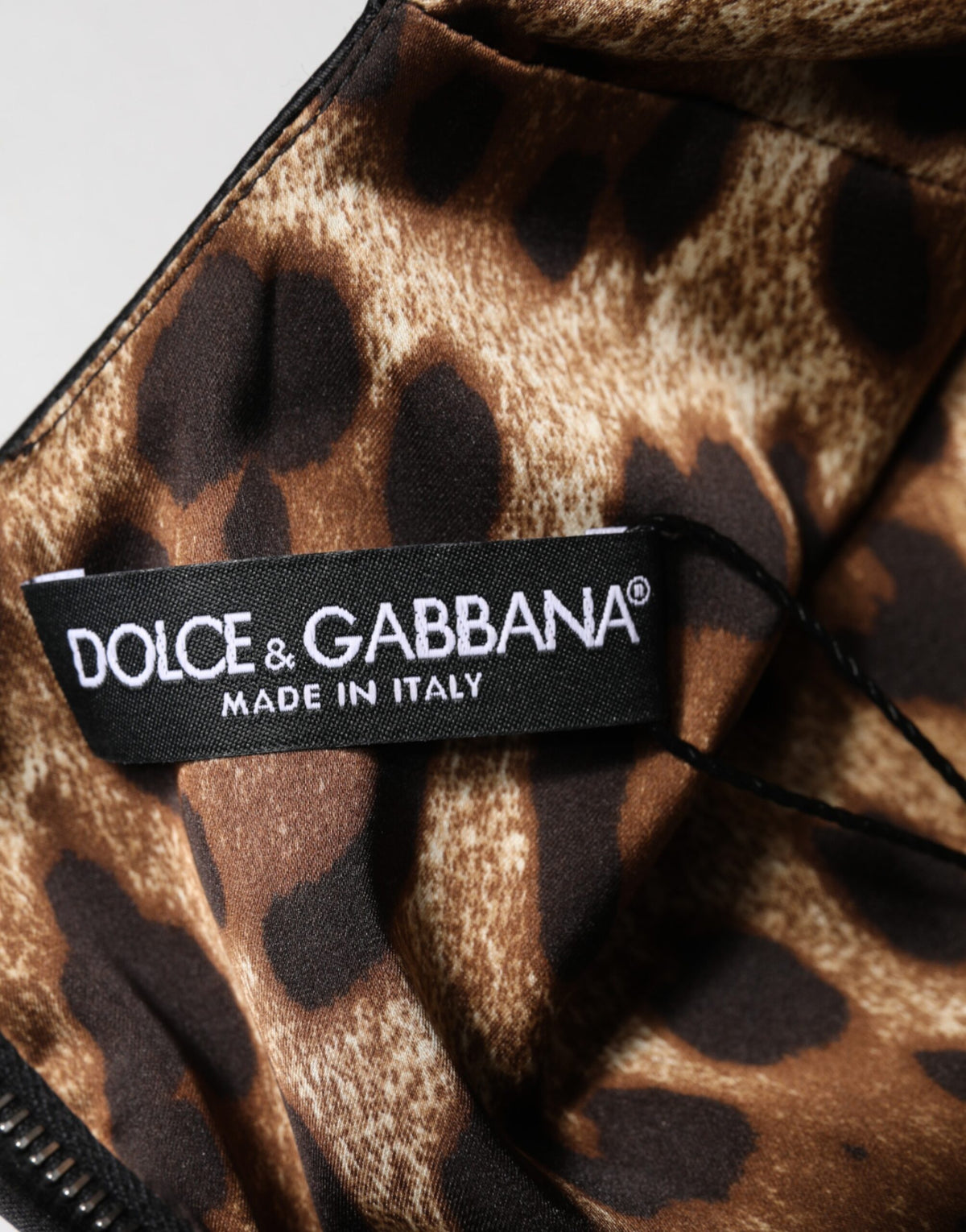 Dolce & Gabbana Zwarte Satijnen Midi Schedejurk met Kapmouwtjes