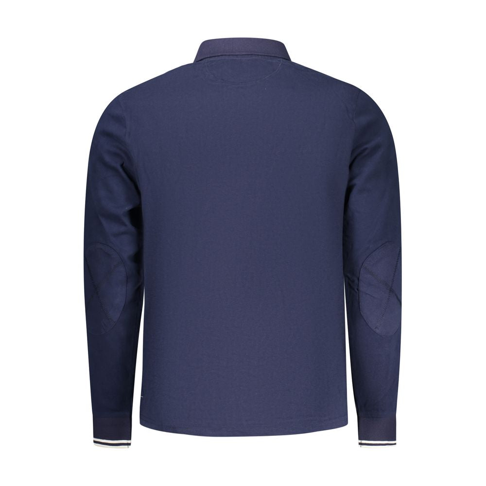 North Sails Blue Cotton Men Polo Shirt