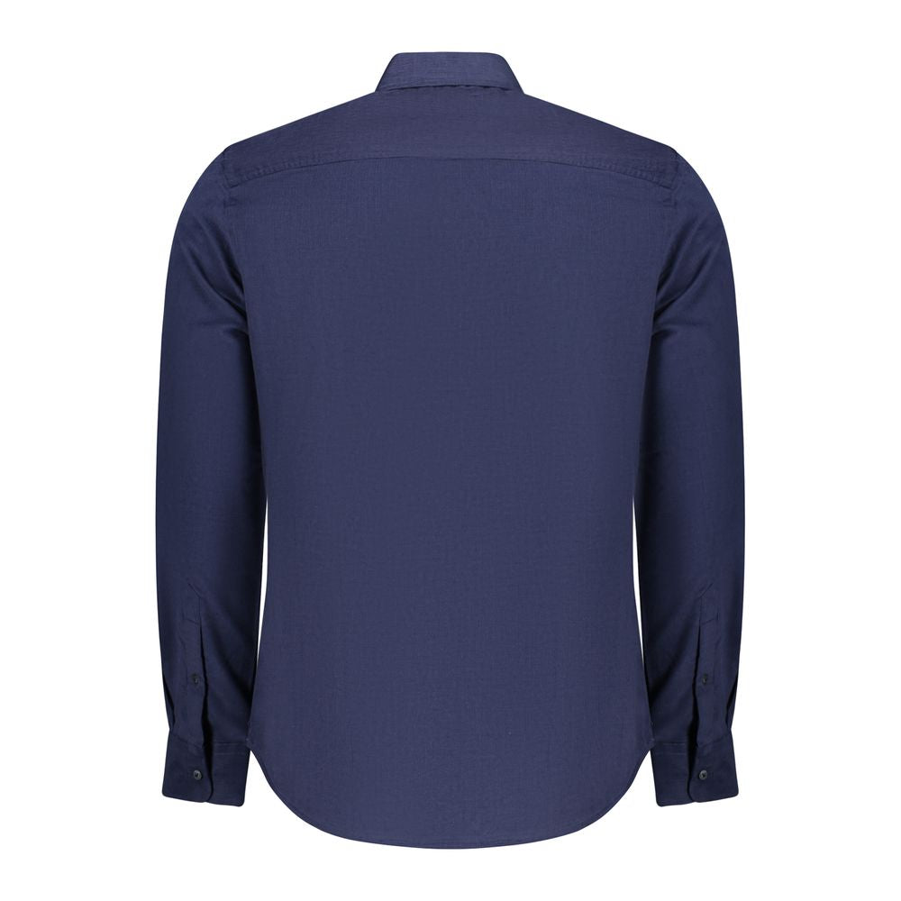 North Sails Blue Cotton Men Shirt