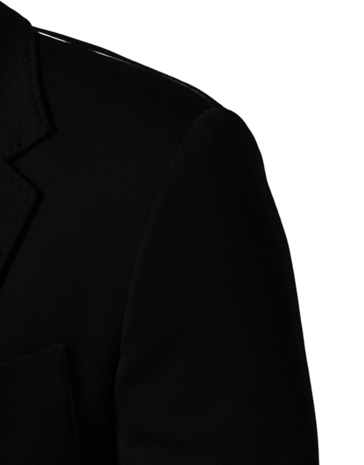 Dolce & Gabbana Zwarte Wollen Single Breasted Blazer met Twee Knopen