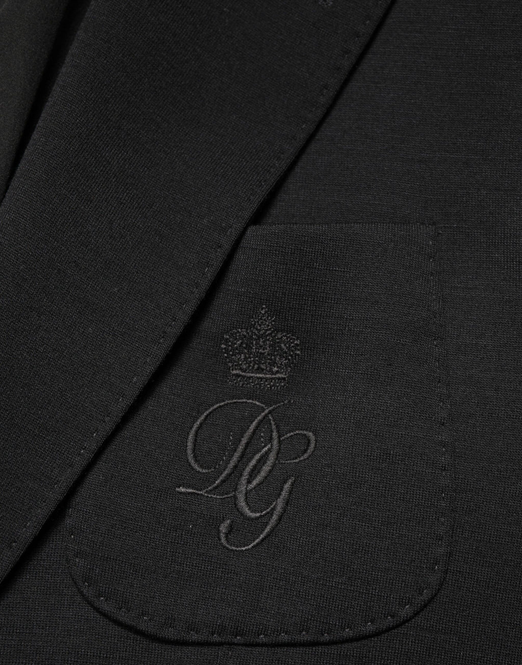 Dolce & Gabbana Zwarte Wollen Single Breasted Blazer met Twee Knopen