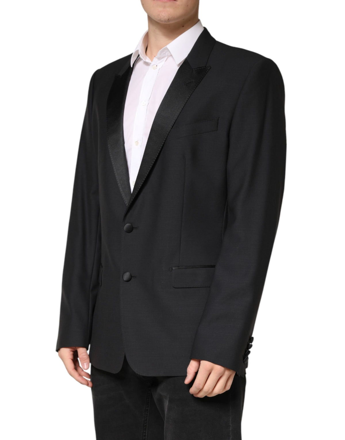 Dolce & Gabbana Zwarte MARTINI Single Breasted Jas Blazer