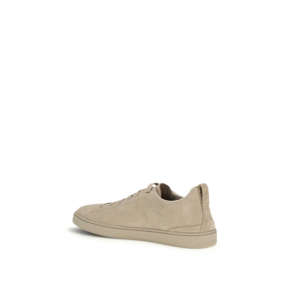Church's Gray Calf Leather Bos Taurus Low Top Sneakers