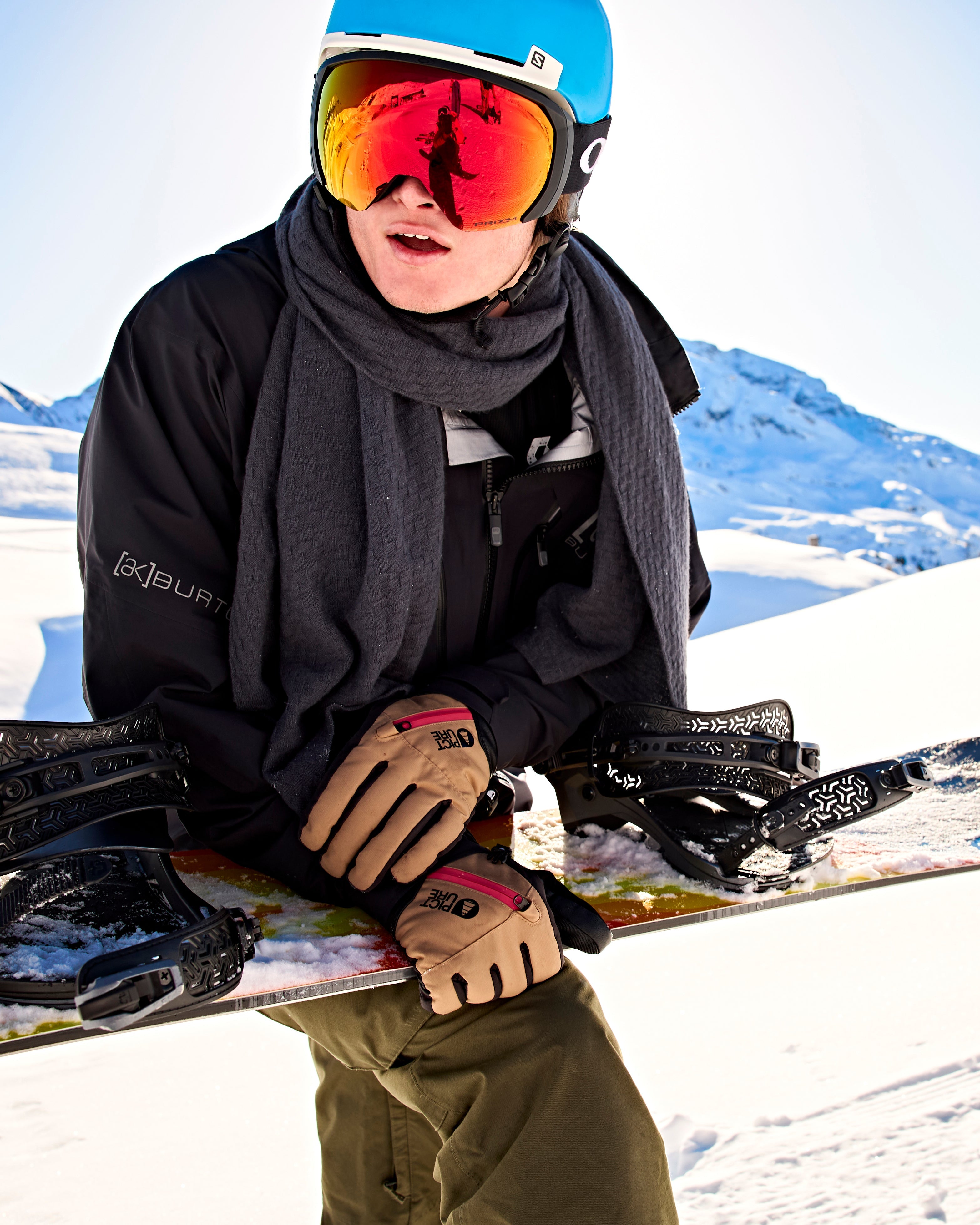 Kaschmirschal Carbon Herren